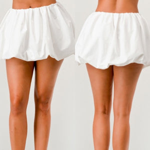 White puffer skirt